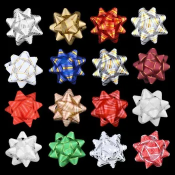 Vánoční dekorace Rozety 11cm Vánoční potisk