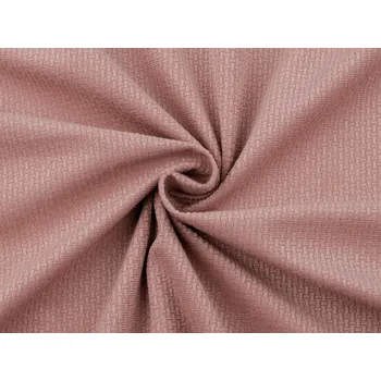Velvet / samet strukturovaný jednobarevný, barva 4 pudrová