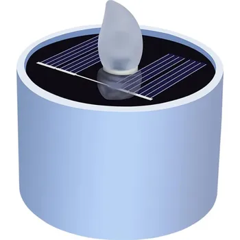 Svíčka Solární LED čajová svíčka 5,2 x 5,9 cm Voděodolná IP44 Venkovní světlo ABS plast Dekorativní světlo s 300mAh baterií na solární pohon