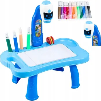 Magnetická kreslící tabulka Projektor Stůl Popisovače Tabule