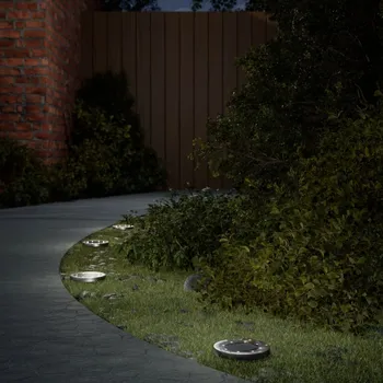 Venkovní osvětlení Solární zemní světla s hroty venkovní 12 ks teplá bílá