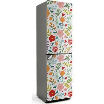 Fototapeta Designová samolepka na ledničku do Kuchyně Veselý květinový vzor 60x205