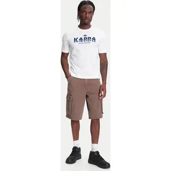 Kappa T-Shirt 351U8KW 001 Bílá Regular Fit XL