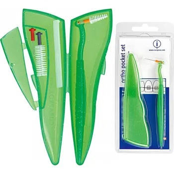 Zubní kartáček Curaprox CPS 460 Ortho Pocket Set ortodontických mezizubních Kartáček