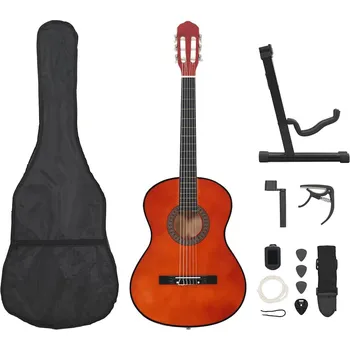 Klasická kytara 12dílný set klasická kytara pro začátečníky 4/4 39''