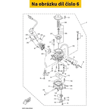Yamaha Kryt akcelerační pumpy - šroub 214245350000