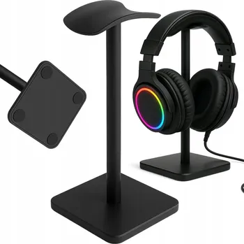 Sluchátka ČERNÝ HERNÍ STOJAN NA SLUCHÁTKA / ODOLNÝ DRŽÁK S DLOUHOU ŽIVOTNOSTÍ