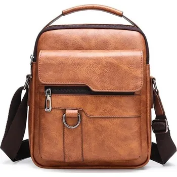 Pánská nepromokavá ledvinka z umělé kůže 26×22×6 cm Ledvinka s velkou kapacitou a nastavitelným popruhem na běhání Cestovní outdoor taška na turistiku hnědá