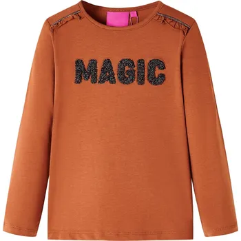 Chlapecké tričko Dětské tričko s dlouhým rukávem koňakové 116