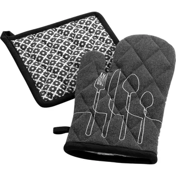 Chňapka Douceur d'intérieur Kuchyňská chňapka CUISLINE, recyklovaná bavlna, antracitová