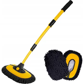Mycí kartáč na vozidlo Kartáč na mytí auta z mikrovlákna s teleskopickou rukojetí