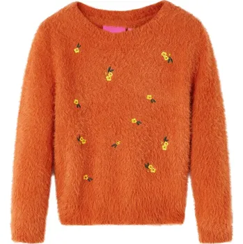 Chlapecký svetr Dětský svetr pletený oranžový 104