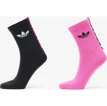 Pánské ponožky Ponožky adidas Ruffle Crew Socks 2-Pack Black/ Black M