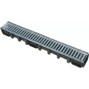 Odvodňovací žlab RONN NICE žlab 100/90 PE-HD rošt A15,clip aretace