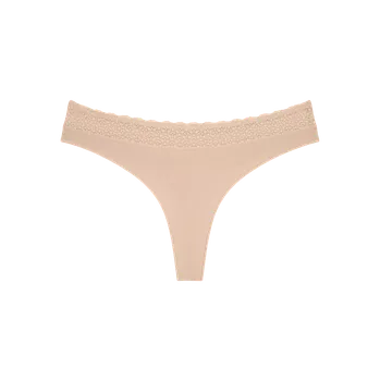 Kalhotky Dámská tanga Feel of Modal String 3P - YELLOW - béžová 0026 - TRIUMPH YELLOW M