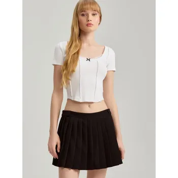 Dámské tričko Zkrácené tričko - XS - House - bílý - 967FT-00X