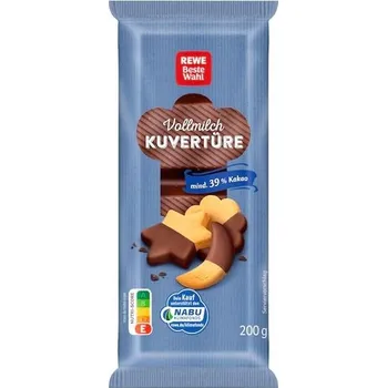 Čokoláda REWE Mléčná čokoláda na vaření 200g