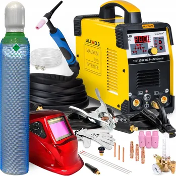 Svářečka INVERTOROVÁ SVAŘEČKA MAGNUM THF 203P TIG DC MMA PULS IGBT HF 230V 200A HF