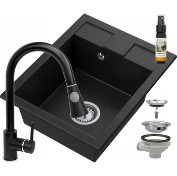 Granitový dřez Jednodřez granitový Granitan černý