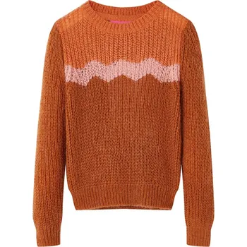 Chlapecký svetr Dětský svetr pletený koňakový 128