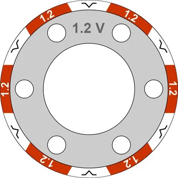 Příslušenství ke svářečce ALFA IN Podávací kladka 19/37 barevná - 1,2/1,6 mm (Fe, Ss) 4302