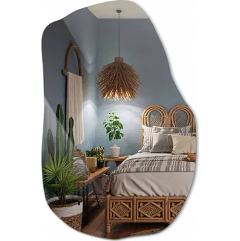 Zrcadlo Bezrámové Moderní Zrcadlo na Zeď Loft Boho Broušené Premium do Koupelny nebo na Líčení