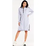 Infinite You Úpletové šaty M322 Šedá Basic Fit M