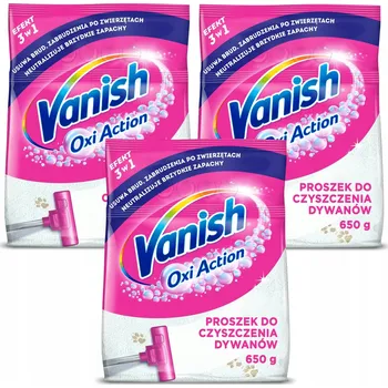 Čisticí prostředek na koerce a čalounění Vanish Prášek na čištění koberců 0.65 l