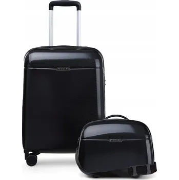 PUCCINI Sada CESTOVNÍCH KUFRŮ Kabinový + Kufřík PC Polykarbonát 2v1