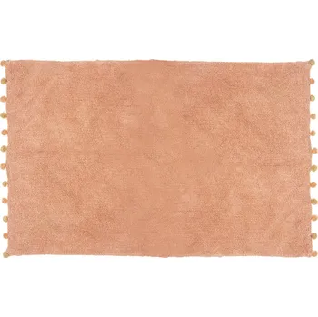 Koberec Atmosphera for kids Dětský koberec s bambulemi, 100 x 150 cm, růžový