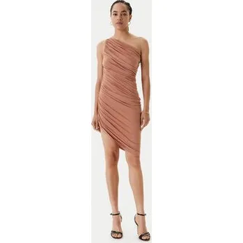 Dámské šaty NORMA KAMALI Koktejlové šaty ST1253MD288833 Béžová Slim Fit XS