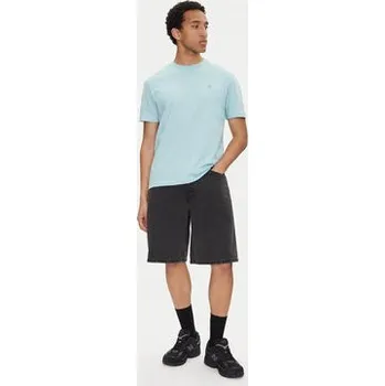 Oblečení a móda Calvin Klein Jeans T-Shirt Painted J30J327523 Světle modrá Regular Fit XXL