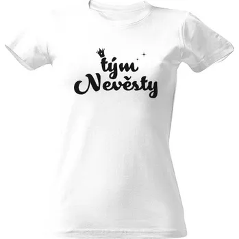 Dámské tričko Tričko s potiskem Tým nevěsty - černá dámské