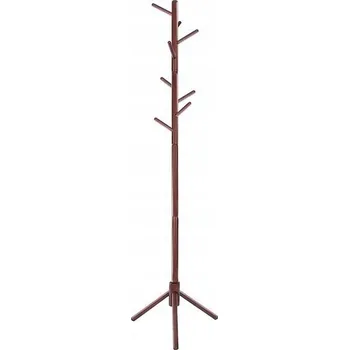 Věšák Stojanový věšák dřevěný Springos ořech