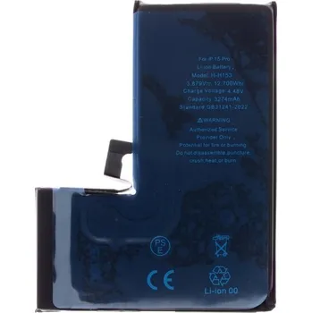 Baterie pro mobilní telefon Baterie pro iPhone 15 Pro 3274mAh Li-Ion Resetted (Bulk balení)