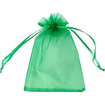Zahradní dekorace 200 ks ochranné sáčky na ovoce 15x20 cm Organza pro zahradu Ochrana plodů před škůdci Opakovaně použitelné Sáčky na stromky zelená