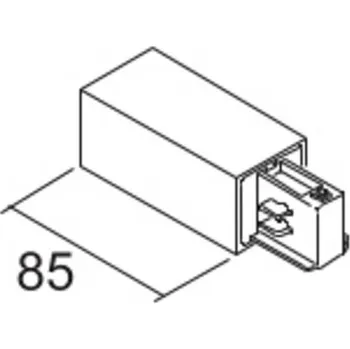 Bodové svítidlo Ivela Napájení vlevo LKM DALI, bílá, 3fázová, plast