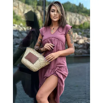 Dámské šaty TW SK 2206 šaty.04P tmavě růžová XL