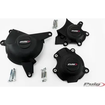 Motodíl Kryty motorů PUIG Track for Championship 21517N černý included 3 covers
