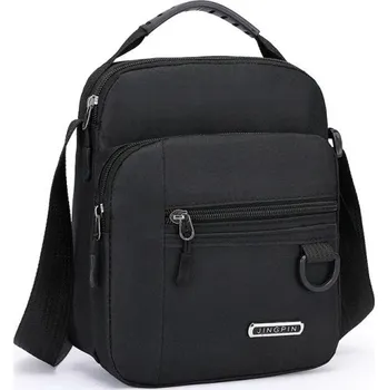 Pánská vodotěsná taška přes rameno s velkou kapacitou Firemní odolný batoh s více kapsami Multifunkční pracovní brašna pro muže černá