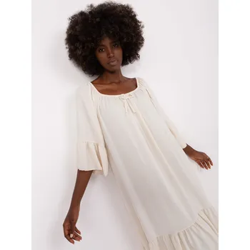 Dámské šaty DHJ SK 6057 šaty.93 světle béžová jedna velikost