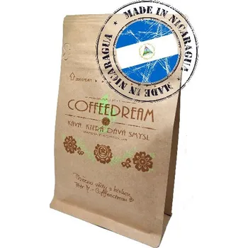 Káva COFFEEDREAM | Káva NICARAGUA Flores del Café - 100g / běžný třívrstvý sáček / Středně jemné mletí - espresso, mocca Káva NFLORES A26