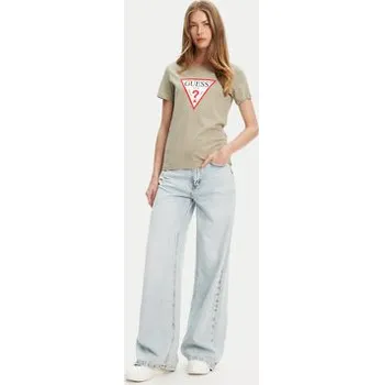 Oblečení a móda Guess T-Shirt W1YI1B I3Z14 Zelená Regular Fit S