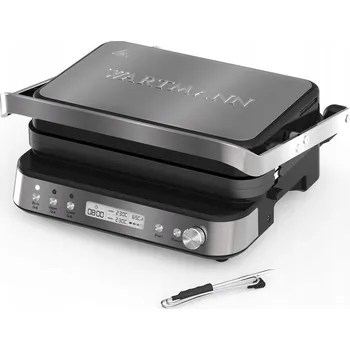 Kuchyňský gril KERAMICKÝ kontaktní gril Wartmann WM-2208 CG + nástavec na vafle