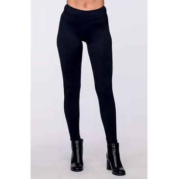 Dámské legíny Dlouhé černé dámské legíny 301 délka normální velikost XL