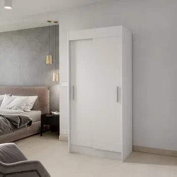 Šatní skříň ADRK Šatní skříň posuvná KARIEN W 100, bílá