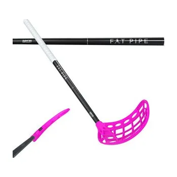 Florbalová hůl Fat Pipe RAW 29 JAB FH2 LE PINK Florbalová hůl černá / bílá / růžová, Pravá (pravá ruka dole), 96cm (=106cm)