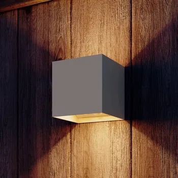 Lampička Calex LED akumulátorové venkovní nástěnné svítidlo Volterra, pískové, IP44 písek LED 5 W celkem - Doprava zdarma