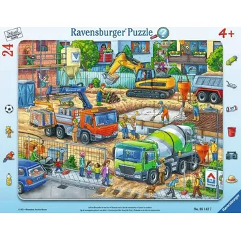 Puzzle RAVENSBURGER Puzzle - Den na staveništi (24 dílků)