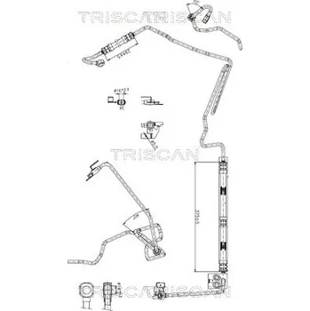 Čep řízení Hydraulická hadice, řízení TRISCAN 8516 29010